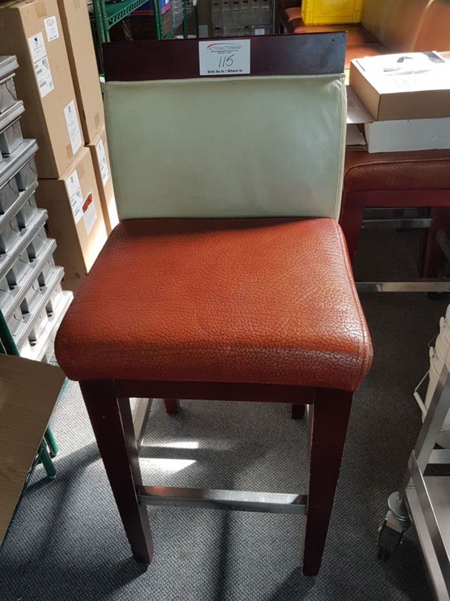 8 Leather Swivel Bar Stools - Equals Price Each times 8