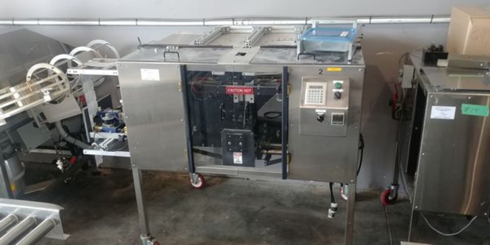 Vertical Form Fill and Seal Pouch Machine with Labeller