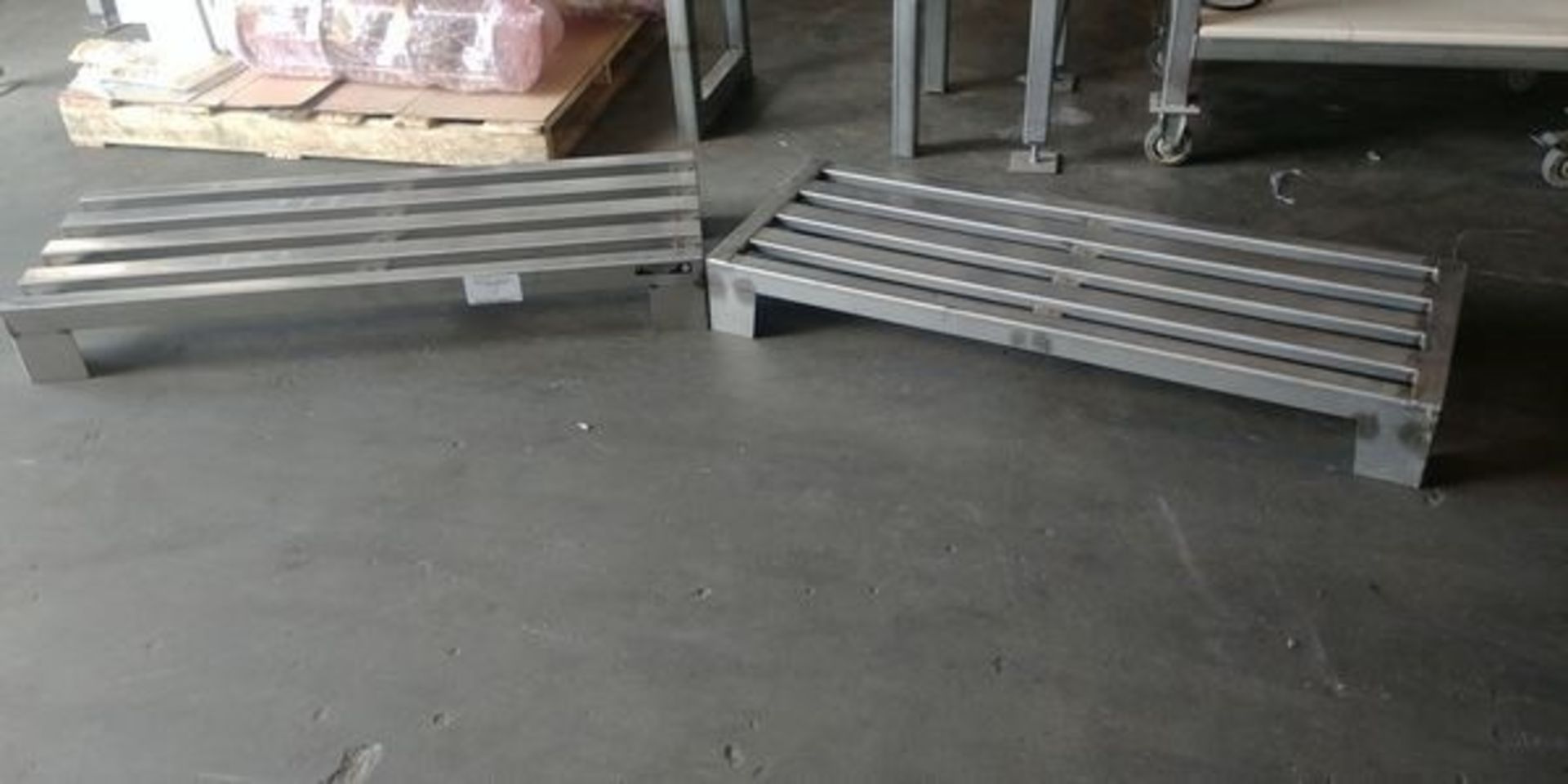 2 - Franesse 48" x 13" All Stainless Steel Dunnage Rack