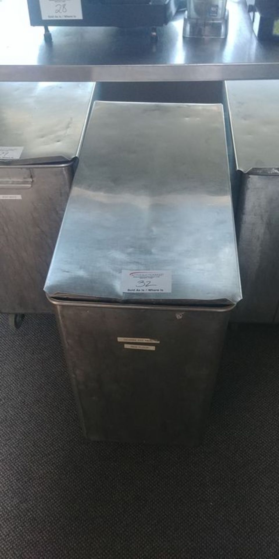 All Stainless Steel Ingredient Bin on Wheels