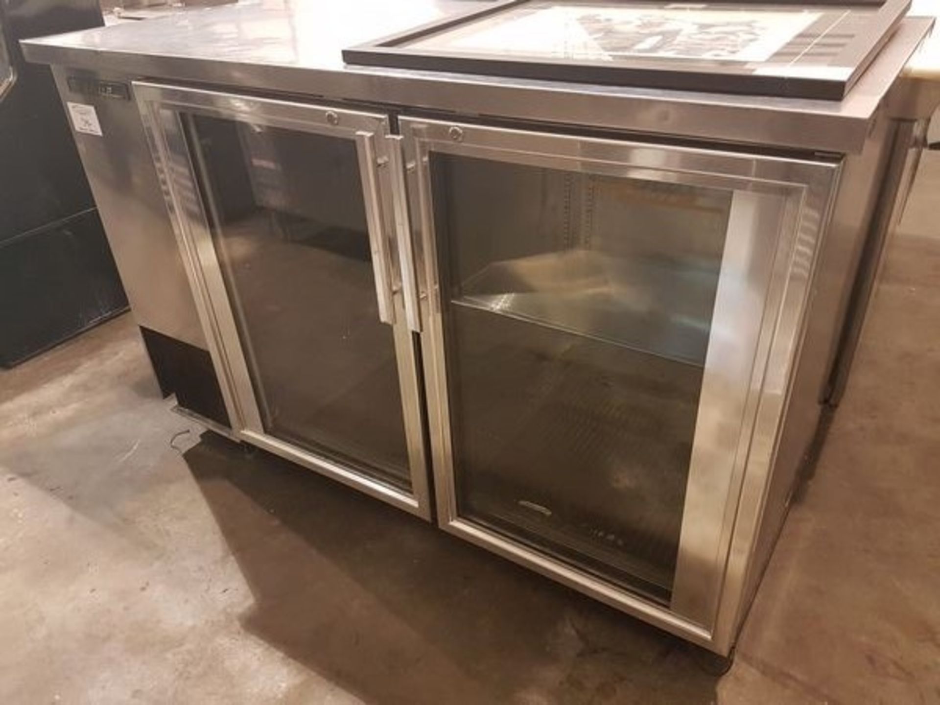 True 60" Stainless Steel 2 Door Back Bar