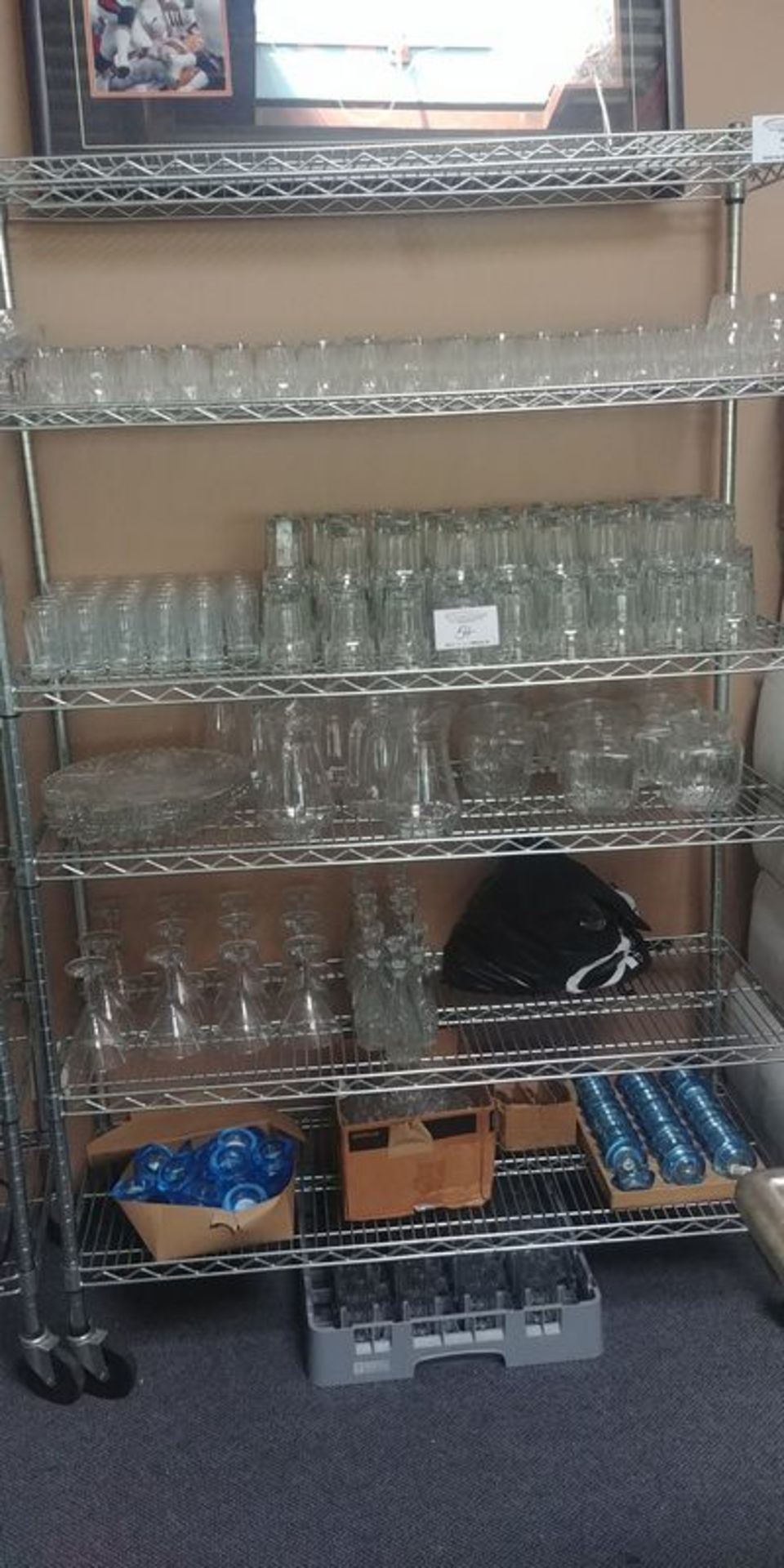 5 Shelves of Misc. Glassware