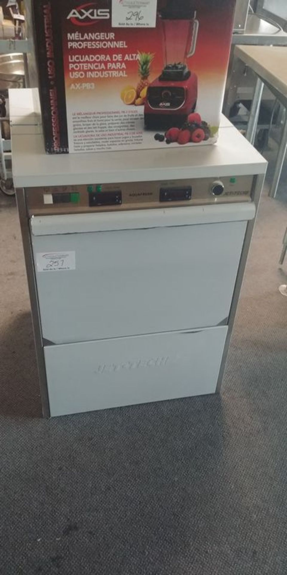 Unused Jet Tech High Temp Undercounter Dishwasher