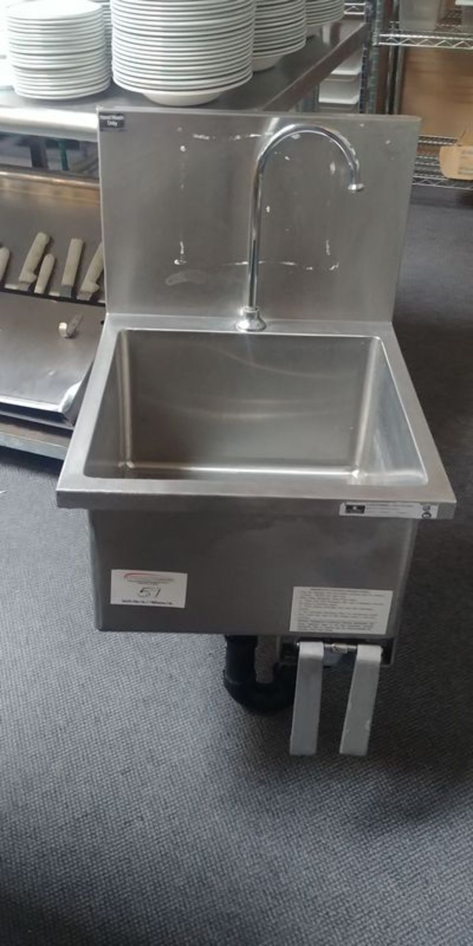 Load King Heavy Duty Wall Mount Sink with Knee Controls