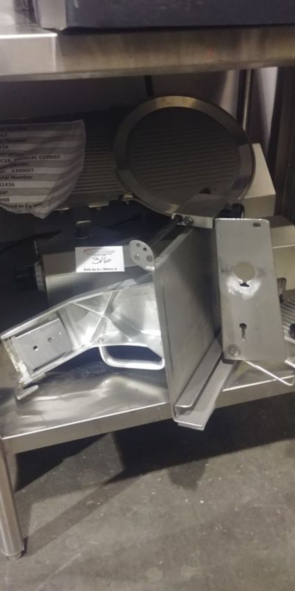 Scharfen Model E-2000ST - 12" Slicer - Note Carriage is broken