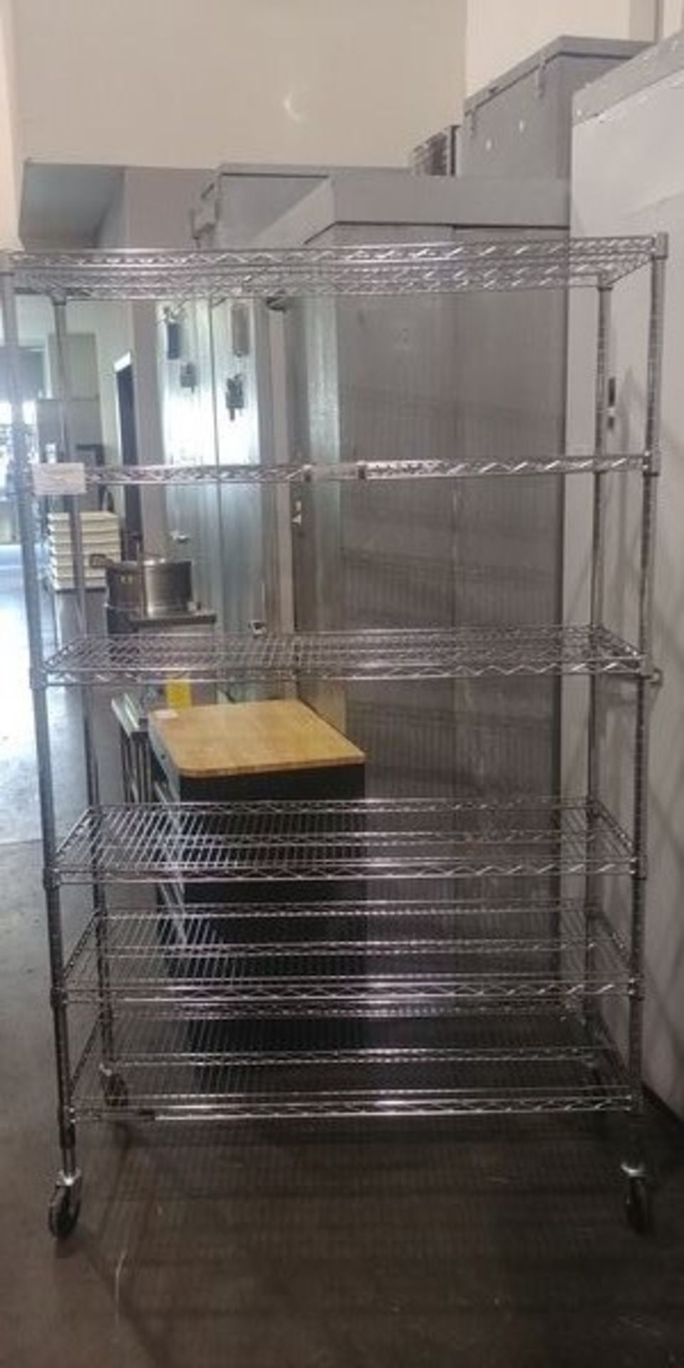 18 x 48" - 6 Tier Chrome Metro Rack on Casters