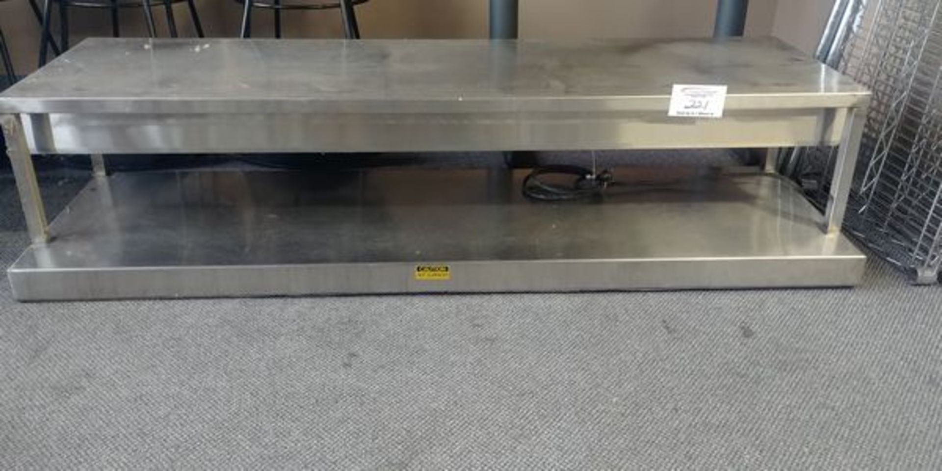 5 ft Heated Pass Through Shelf