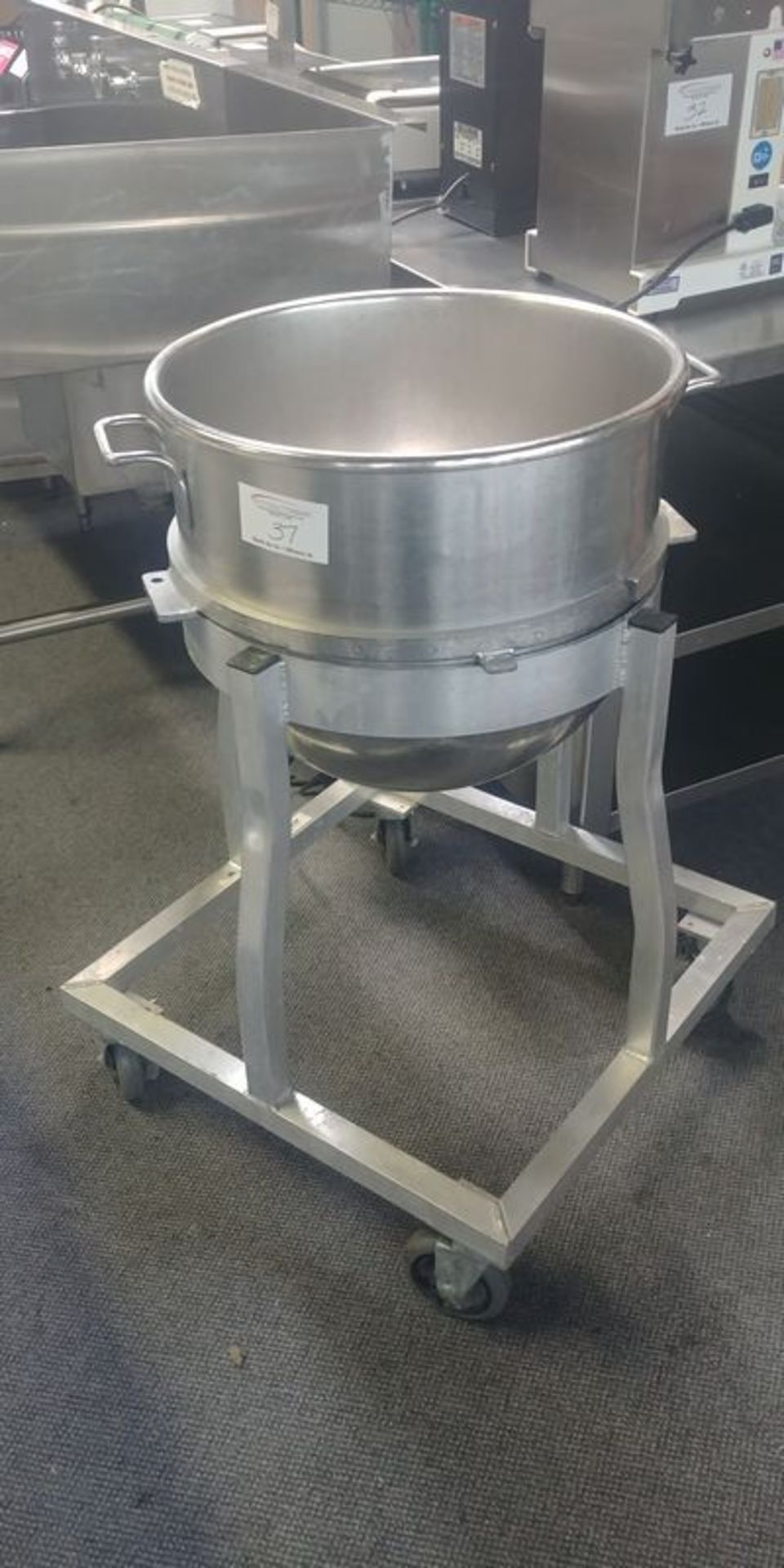 Hobart 80 Quart Stainless Steel Bowl with Dolly