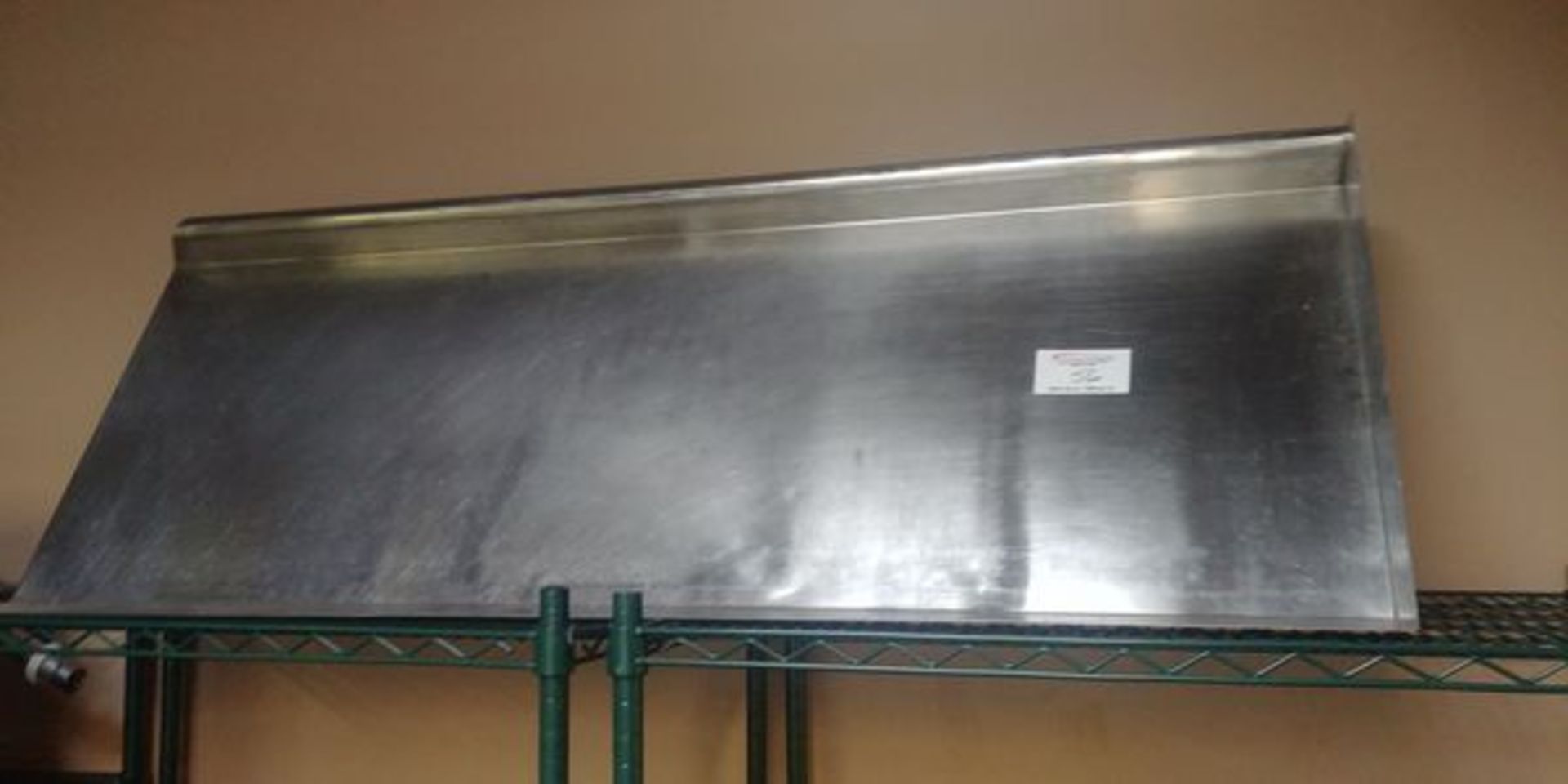 Approx. 60" Stainless Steel Dish Drying Shelf