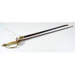 A late 18th/early 19th century dress sword,