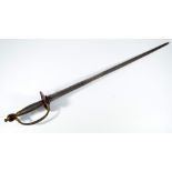 A 1796 pattern infantry spadroon, with wirework grip,