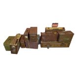 Eleven 20th century ammunition boxes and crates (11).