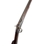 A Brown Bess trade model percussion carbine converted from flintlock,