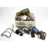 A collection of Morse code devices including an AM military issued example with alphanumeric and