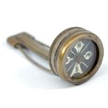 An early to mid-20th century map measuring tool and compass, length 7cm.