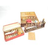 Two early to mid-20th century boxed chemistry sets containing numerous glass vessels with chemical