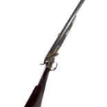 An Adams Patent Arms Company needle fire breech-loading rook rifle with screw breech lock action,