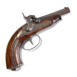 A good quality percussion cap pocket pistol with octagonal barrel,