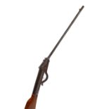 A .22 break barrel air rifle, length 89cm.