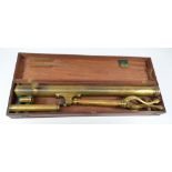 TULLEY & SONS OF ISLINGTON, LONDON; a cased 2" brass telescope,