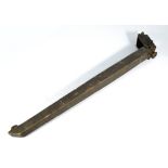 A rustic wooden bodied periscope with adjustable end section for mounting, length 83cm.