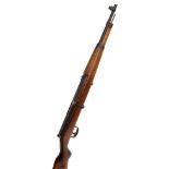 Augmenz Suhl Olympia Mod.36; a .22 bolt action air rifle, length 98cm.