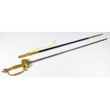 A 19th century dress sword,