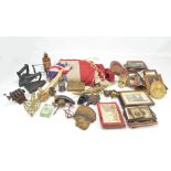 A mixed lot of collectors' items to include an early to mid-20th century bugle stamped for Ward &