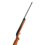 A BSA .22 under lever tap-loading air rifle, length 115cm.