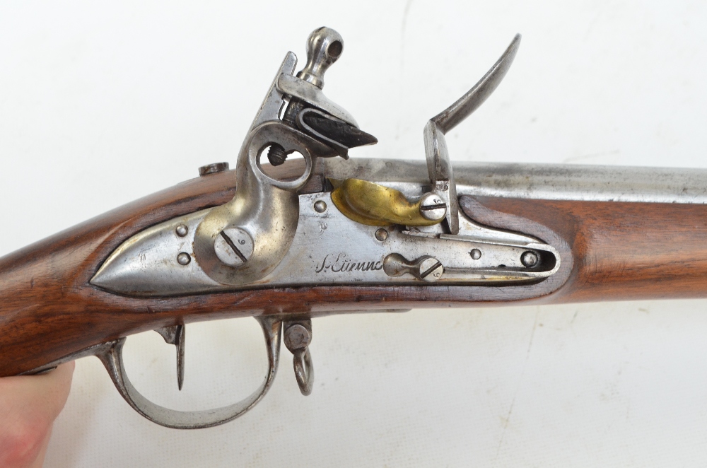 An early 19th century highly polished French flintlock 3-band musket, - Image 2 of 7