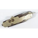 ARMY & NAVY; a combination multi-tool and gun accessory, with three different size blades, hook,