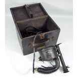 A cased Admiralty Patt. 5110E portable signalling lantern, dated 1945 and no.PC4615.