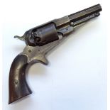 REMINGTON; a New Model percussion cap five shot revolver with octagonal barrel,