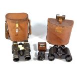 CARL ZEISS JENA; a cased pair of 6x30 binoculars, no.