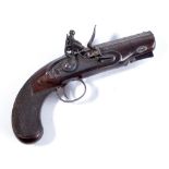 A flintlock pistol with octagonal barrel inscribed 'Manchester', and lock engraved 'Richardson',