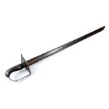 A 1796 pattern heavy cavalry sword, with moulded grip, shaped pierced guard,