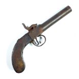 A small percussion cap pistol (for restoration), length 19.5cm.