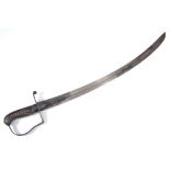 A 1796 pattern light cavalry sabre, possibly for an infantryman due to its weight,