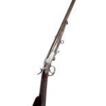 An underlever rotating block hammer action rifle stamped 'Conway, Manchester',