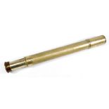 W OTTWAY & CO LTD; a 1.5" nickel silver single-draw military issue telescope inscribed 'Patt.373, W.