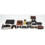 A collection of folding opera glasses and small field/opera glasses.