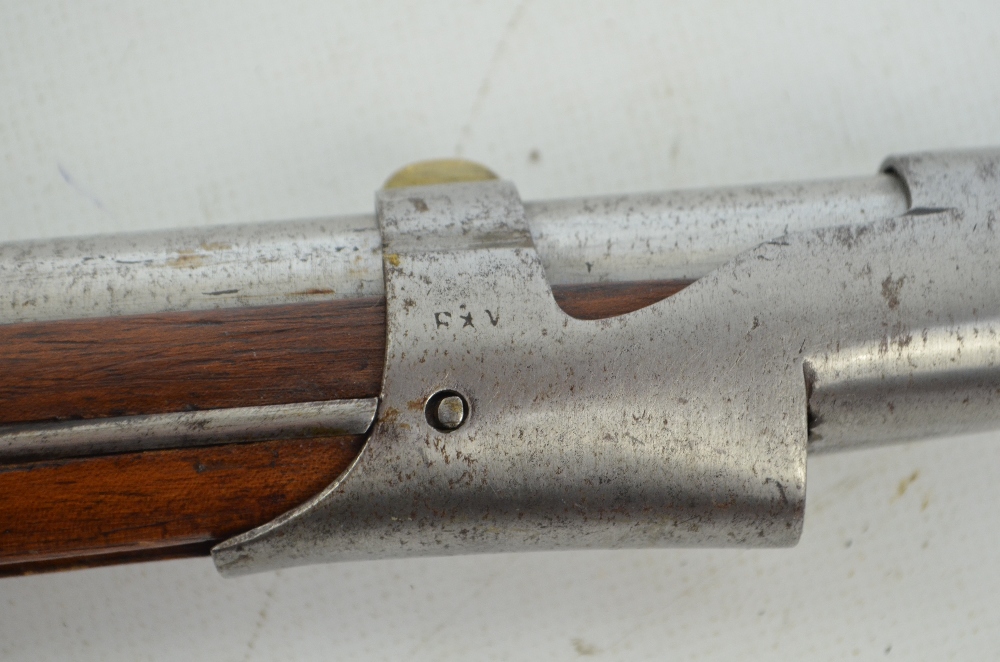 An early 19th century highly polished French flintlock 3-band musket, - Image 7 of 7