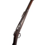 A Gewehr 71/84 3-band bolt action rifle, the action stamped '1888', also 'Erfurt' beneath a crown,