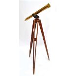 W WATSON & SONS OF HIGH HOLBORN LONDON; a cased 3" brass telescope,