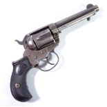COLT; a 41 six shot revolver, inscribed to the barrel 'Colt Pt. F. A. Mfg. Co. Hartford. CT. U.S.A.
