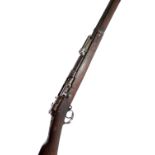 A Gewehr 71/84 3-band bolt action rifle, the action stamped '1888', also 'Spandau' beneath a crown,