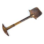 A late 19th century Wallace patent entrenching tool,