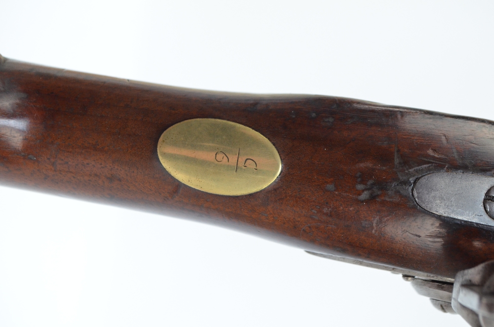 A Tower flintlock rifle, lock plate stamped 'Tower' with 'GR' below crown cipher, - Image 3 of 9