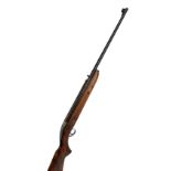 A BSA Airsporter .22 under lever tap-loading air rifle, length 101cm.