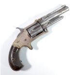 A five shot rimfire revolver, the barrel stamped 'No.